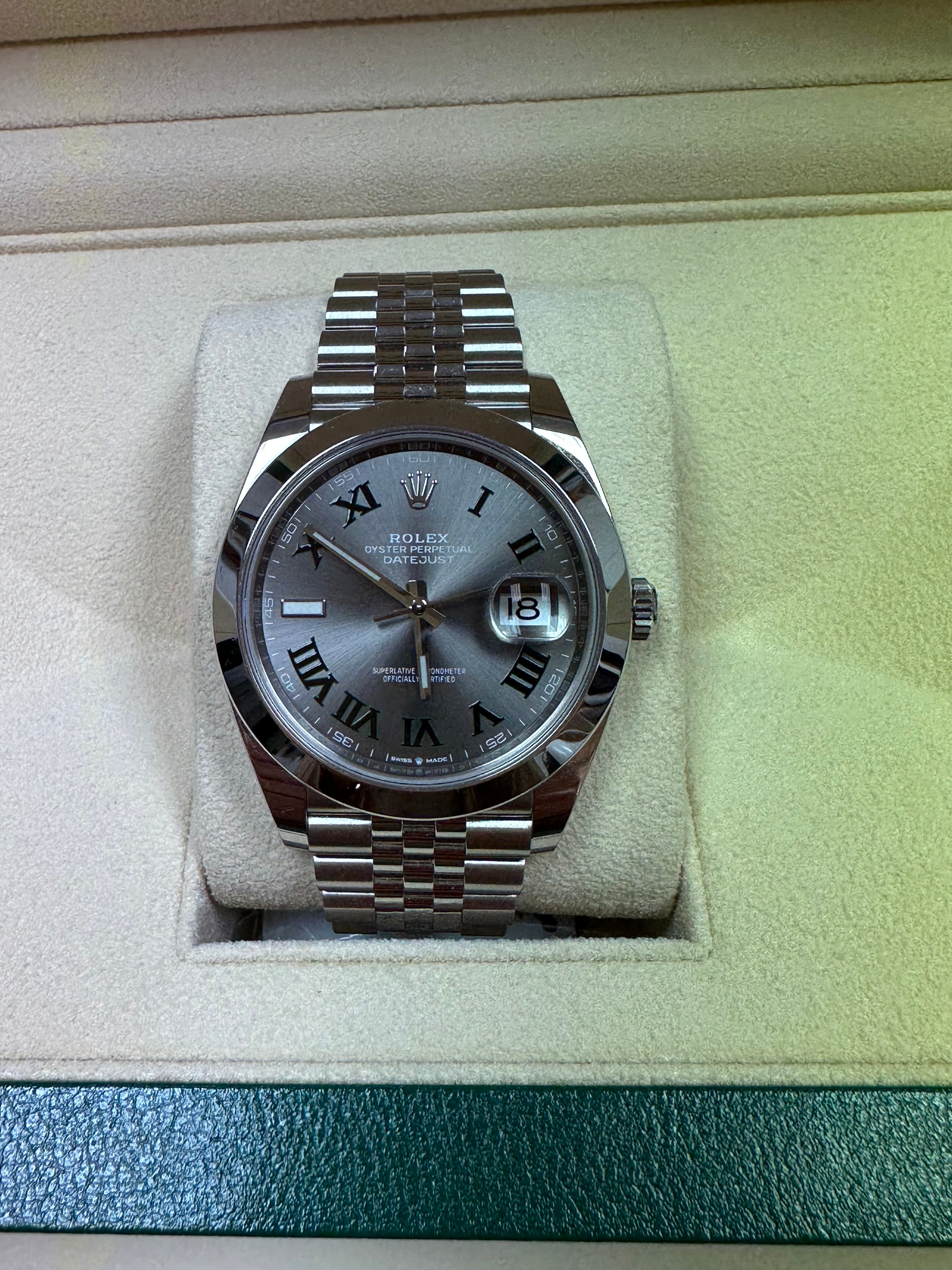 Datejust 41 wimbledon discount dial